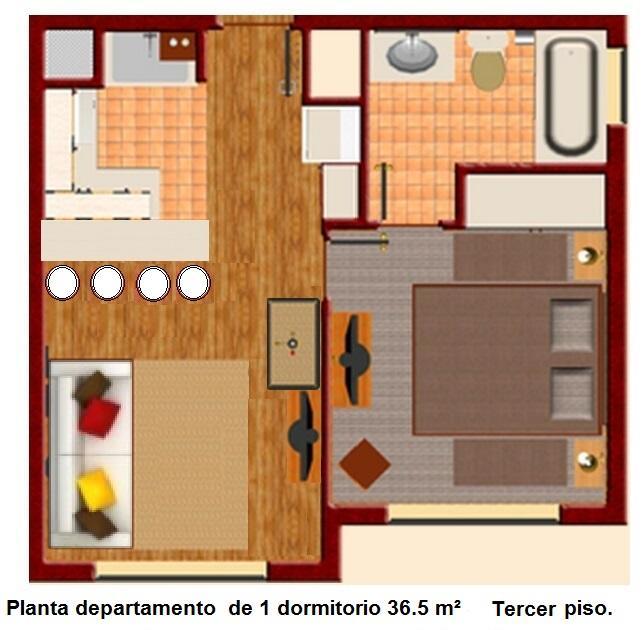 Depto Parque Suizo 800 Apartment Pucon Luaran gambar